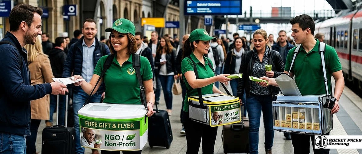 Airline-style concession tray for premium passenger service and mobile retail promotion at Dubai international terminals.