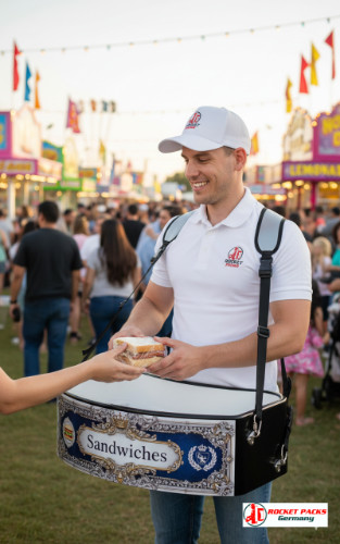 Melbourne night market belly tray beer sampler setup using cross promotion, POS campaign and shopper tasting session with open air brand presence.