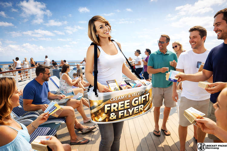 Artisan gelato sampling bellytray utilized for a cross-promotion strategy at the Melbourne Food and Wine Festival.