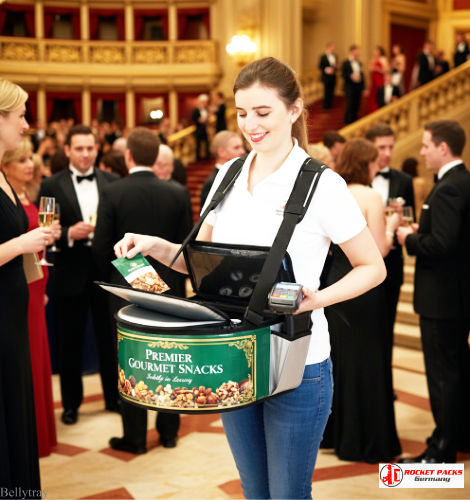 Boston Harborfest bellytray supporting mobile beer sales and brand activation during live event marketing campaigns.