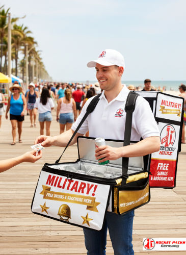 Bellytray in Las Vegas B2B brand activation delivering premium sampling and audience catering.