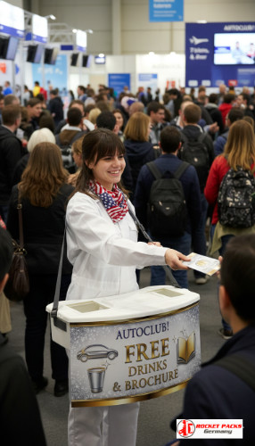 Sydney Harbour music event belly tray hawker providing take away drinks with mobile vending solution, marketing promotion content and tasting experience.