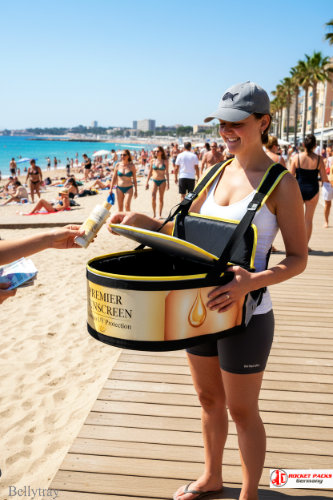 Sydney summer festival bellytray offering mobile cocktail tasting and on-the-go drink service for experiential live marketing.