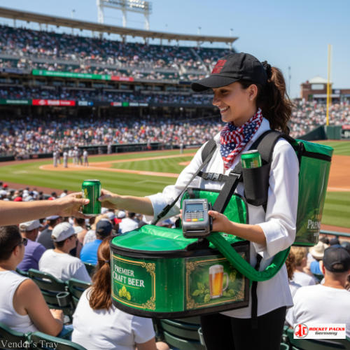 London business district vendor’s tray offering coffee-to-go during office breaks and supporting brand promotion events.