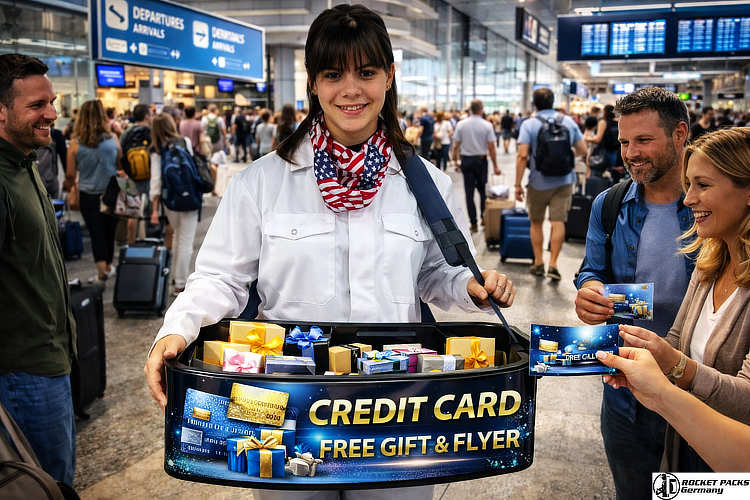 Custom branded vendors tray for on-pack promotion and visual marketing, increasing sales uplift at a Vancouver hockey stadium concourse.