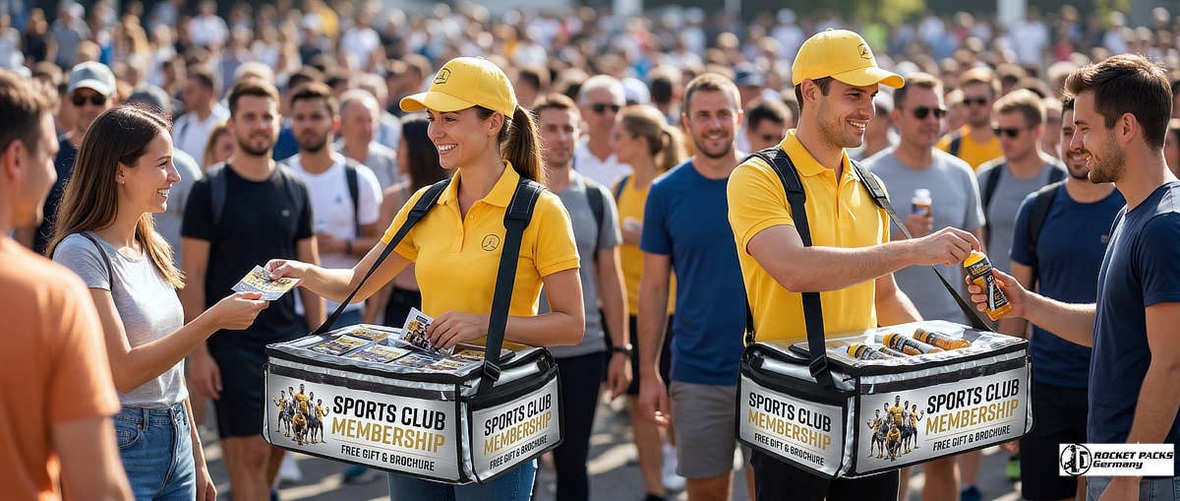 Custom branded vendor tray for trade show booths in Las Vegas, increasing lead generation and brand visibility during live events.