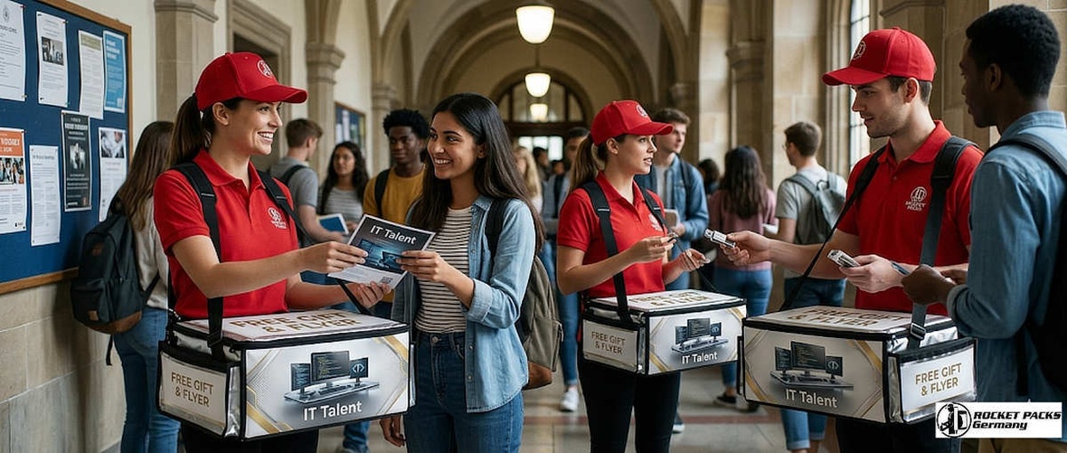 Ergonomic vending tray with a professional 4-point harness system for fatigue-free mobile sales at Houston convention centers.