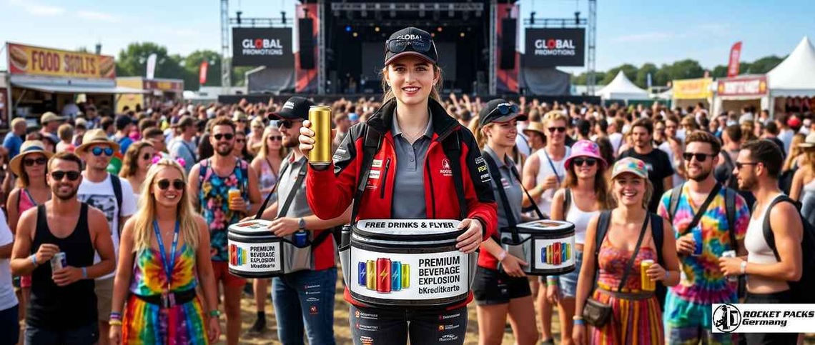 Event serving system used to distribute drinks during a community festival.