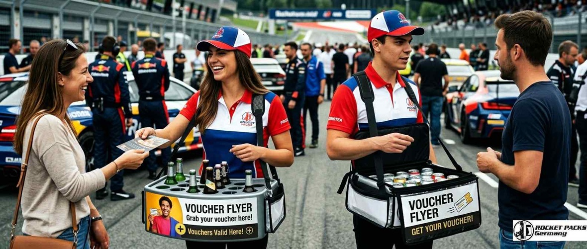 Experiential marketing tray for human-to-human brand communication during a mobile product roadshow in Vancouver.