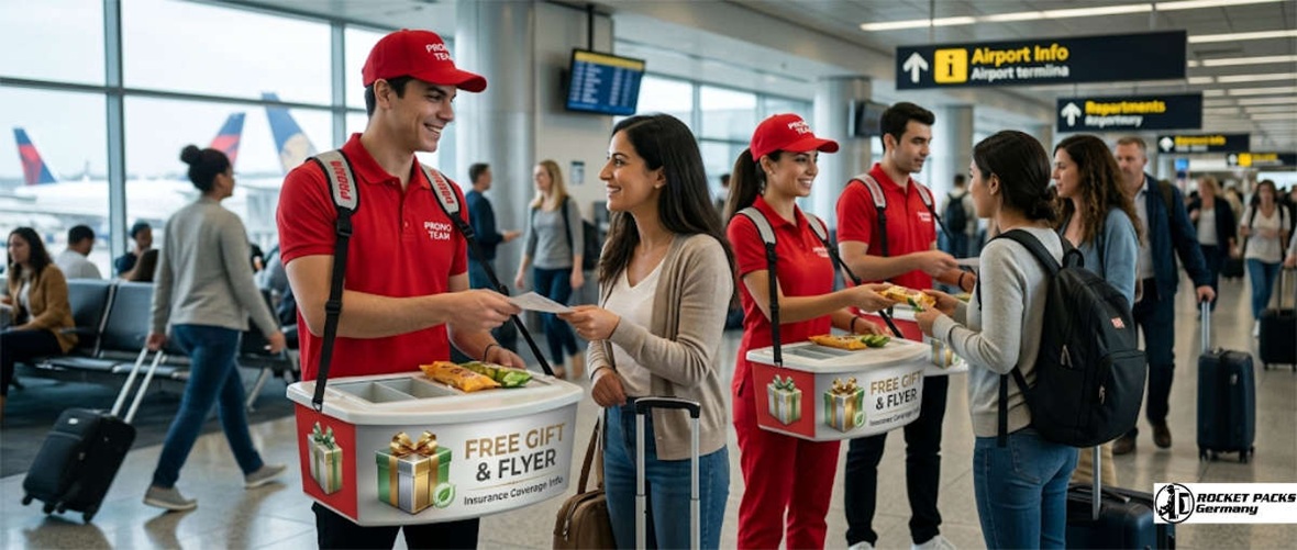 Hands-free vending solution for street team promotion, enhancing shopper activation at Seattle technology trade fairs.