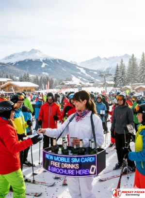 Hawker’s tray providing beer-to-go at a London open-air stadium concert.