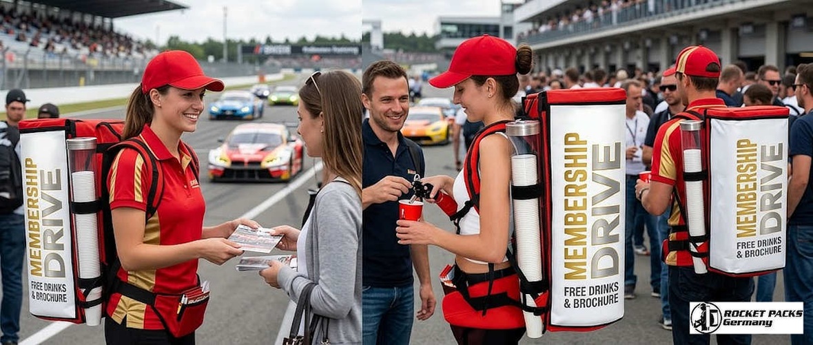 LED illuminated sampling tray for maximum visual marketing and "WOW" appearance at Tokyo nightlife promotions.