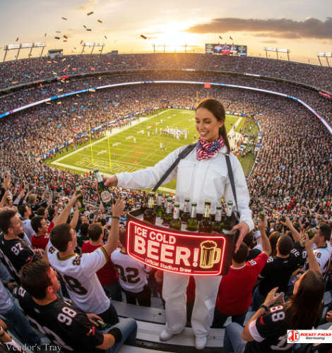 Ice cream vendor’s tray supporting brand presence at a Boston family festival as part of a hybrid event marketing strategy.