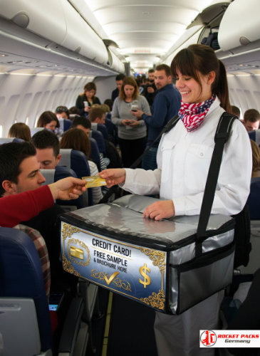 Hawker’s tray seller at Wembley Stadium football match offering beer-to-go, live event brand activation and high-volume crowd service.