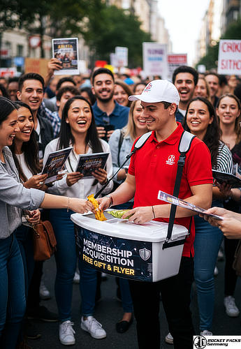 Mobile beerman vending solution for professional service on the go, maximizing beer consumption at an Edinburgh international rugby match.