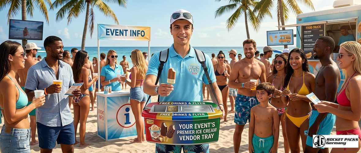 Coffee to go served from a mobile bellytray during a morning commuter promotion in Toronto.