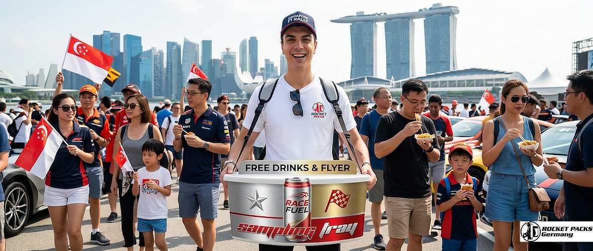 Ice cream served from a mobile bellytray during a summer beach festival in San Diego.