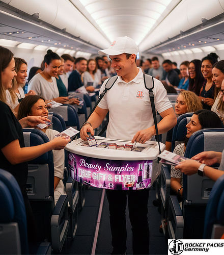 Mobile bellytray for high-impact sampling campaigns and brand presence activation in Times Square New York, focusing on shopper orientation.