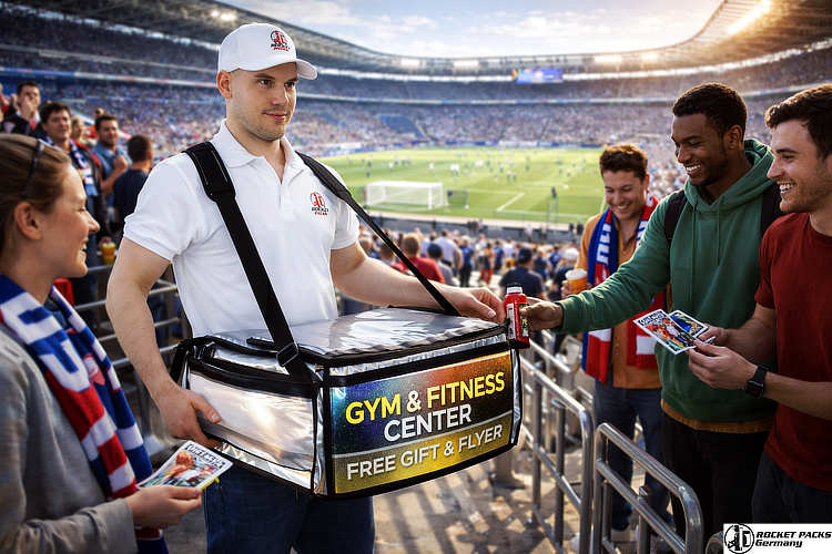 Ice cream samples distributed from a mobile sampling tray during a family event in Central Park, New York.