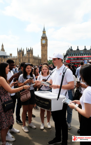 Mobile vending tray at Melbourne Open Air Festival showcasing POS trend innovation, on-the-go sales, and brand experience.