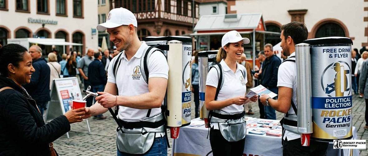 Mobile Point of Sale (mPOS) integrated vendor tray for seamless contactless payments at SXSW festival Austin Texas.