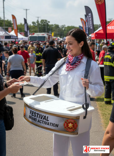 Oxford wine festival tasting sampler with on-pack promotion and sales trend