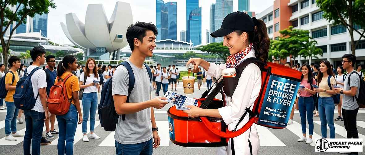 Portable beverage belly cooler tray designed for premium spirits tasting to drive sales uplift during a live concert promotion campaign in Glasgow.
