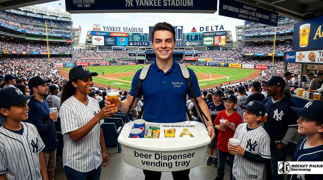 Drink sampling campaign during a promotional roadshow event.