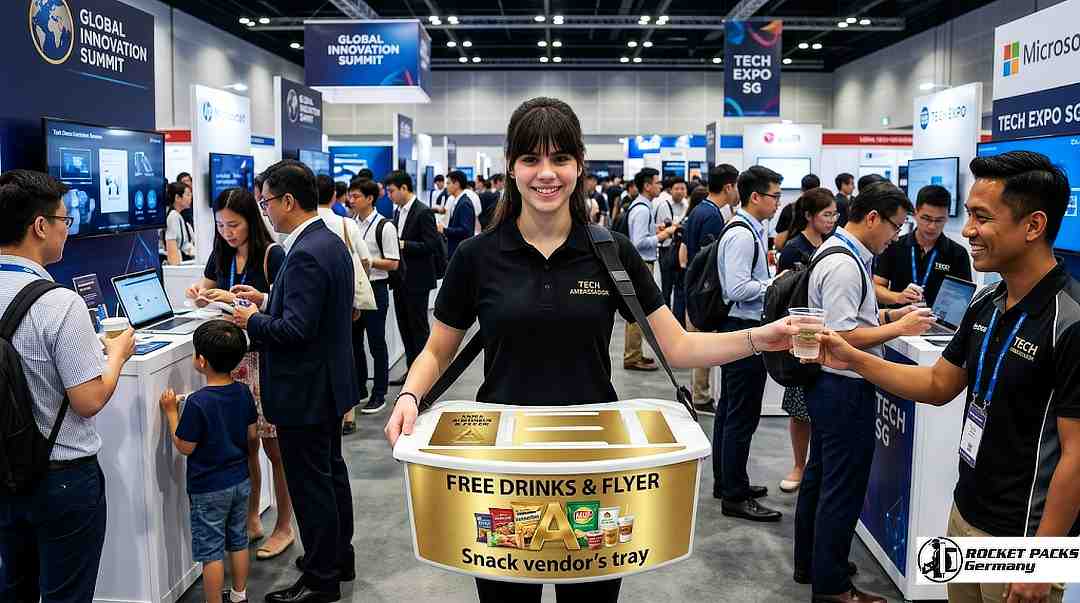 Drinks distributed during a festival near Sydney Harbour using mobile vending equipment.