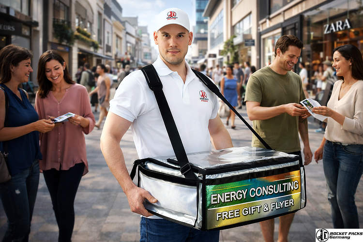 Professional usherette tray for cinema marketing and visual marketing, enhancing the shopper experience at a Los Angeles movie premiere event.