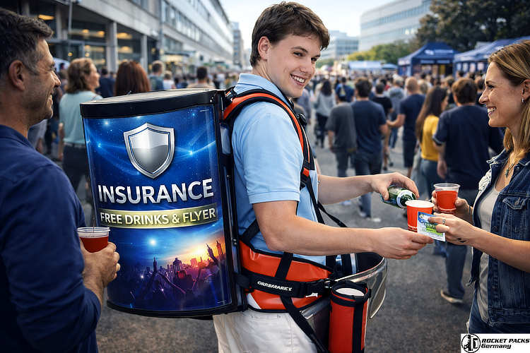 Professional vendors tray designed for ice cream consumption and POS uplift campaigns, optimizing shopper activation during a high-traffic Miami Beach live event.