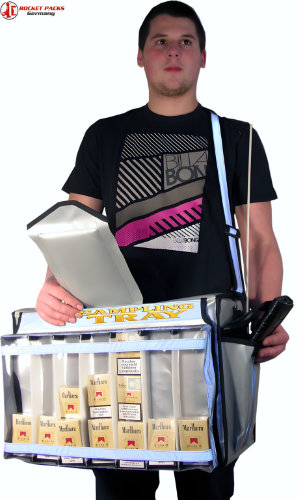 Sampling tray for promotional campaigns