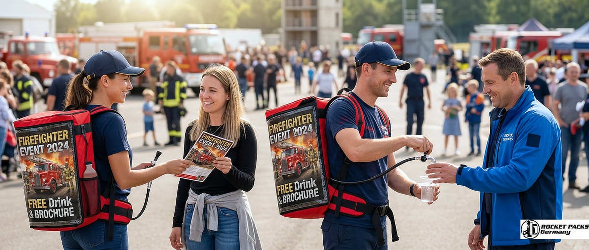 Experiential marketing tray for on-the-go sampling in Times Square, New York, designed for street team promotion and personal person-to-person marketing.