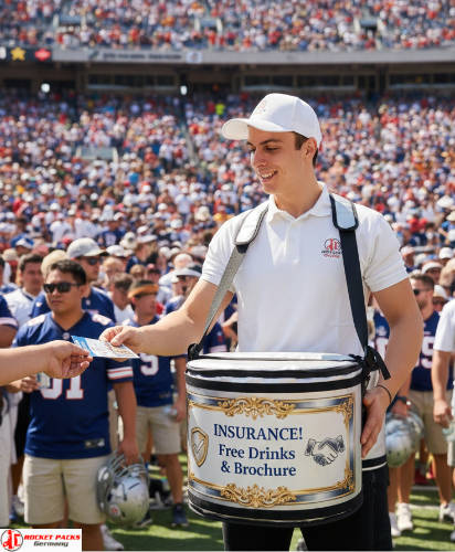 Hawker’s tray at San Francisco Street Food Festival offering mobile vending, cross-promotion and experiential event cuisine.