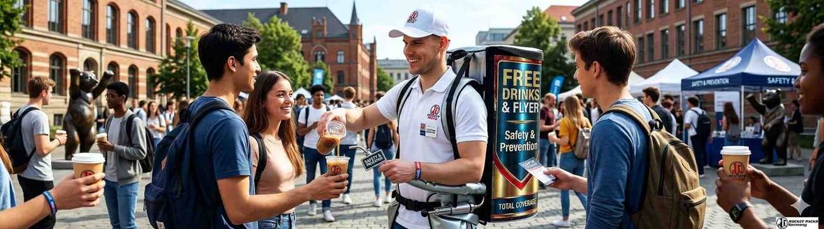 Vendor serving refreshing drinks during a popular, using portable vending equipment.