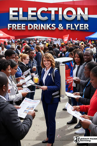Take-away food vending tray for hybrid event catering in Manchester, bridging the gap between physical audience and innovative visualization.