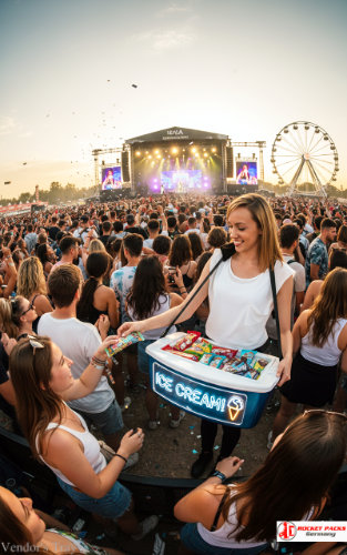 Vendor tray at a San Francisco tech expo supporting live communication and POS product presentation.