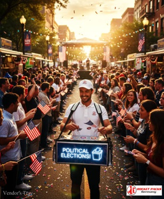 Vendor tray providing mobile vending solutions at Glasgow summer fair.