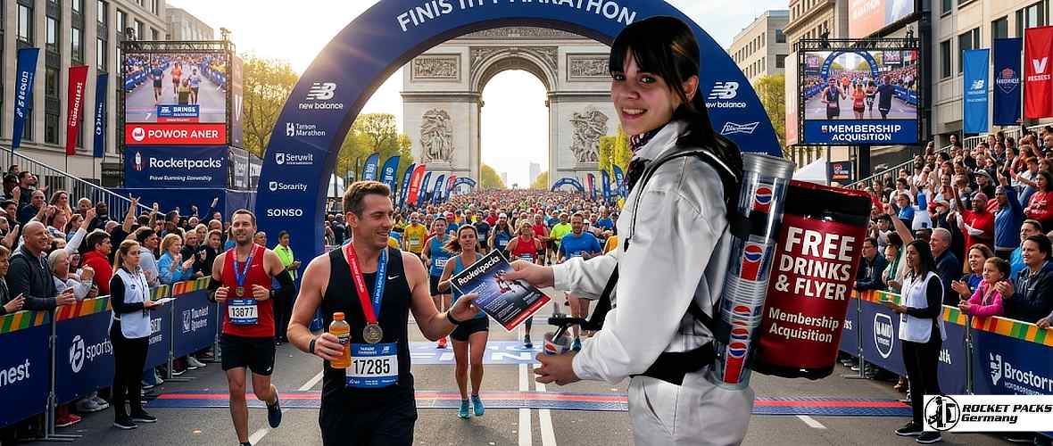 Innovative vendors belly tray optimized for human-2-human marketing and shopper activation during a professional New York brand roadshow appearance.