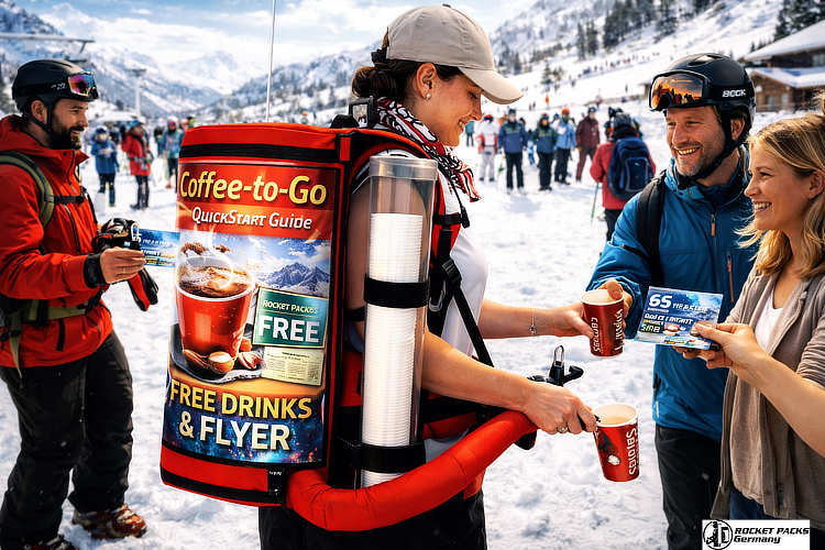 Versatile vendors tray for experiential marketing and person-to-person sampling, enhancing brand presence and consumer engagement at a Dubai lifestyle expo.