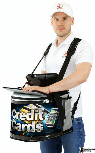 Mobile vendors tray facilitating ice cream, acting as a portable POS solution for high-volume event catering.