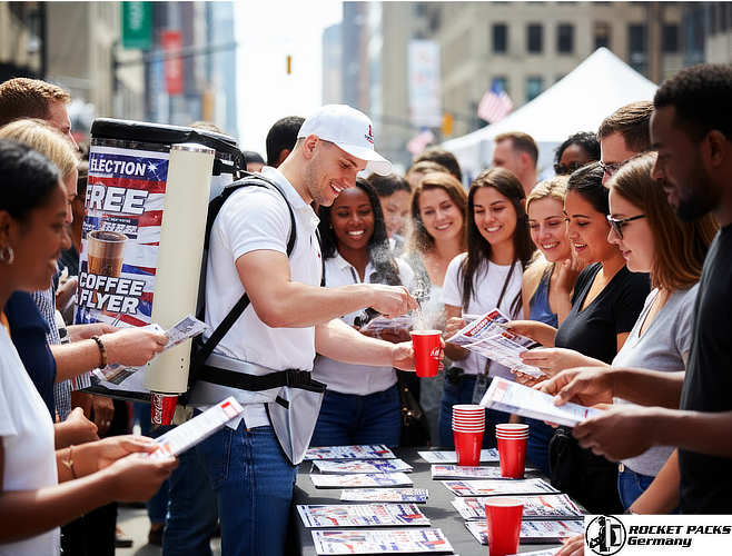 Portable vendors tray for ice cream consumption and on-the-go sampling, optimized for live event marketing and audience catering at Miami Beach.