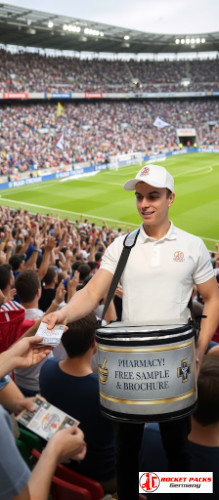 Vendor’s tray at Liverpool Music Festival providing mobile catering, brand engagement and enhanced live event sales activation.