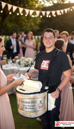 Vendor’s tray operated during Cape Town Summer Carnival providing beverage sampling, mobile service, brand experience enhancement and efficient live event engagement.