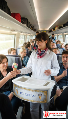 Vendor’s tray at Notting Hill Carnival performing mobile drinks sampling, POS campaign support and live marketing.
